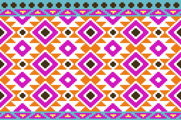 Colorful pattern with pink and orange