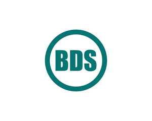 BDS logo design vector template. BDS logo design.