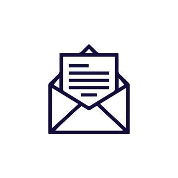 recommend clip art: Simple email icon representing electronic mail and online messaging