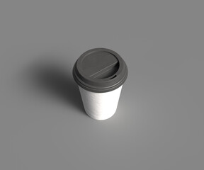 Coffee realistic take away isolated