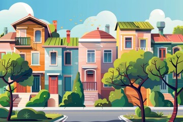 Fototapeta premium Real estate agency concept, professional services, buying and selling properties