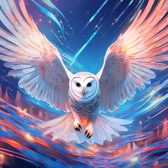 跳躍する白き梟