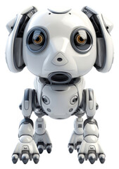 PNG 3d render dog robot toy representation futuristic.