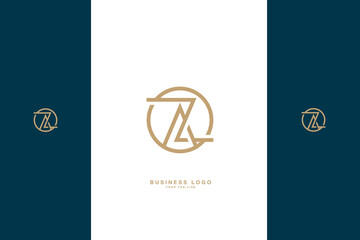 AZ, ZA,  A, Z, Abstract Letters Logo Monogram
