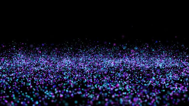 Sfondo animato particellare, su sfondo trasparente
