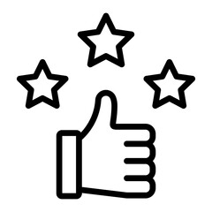 Motivation Vector Line Icon