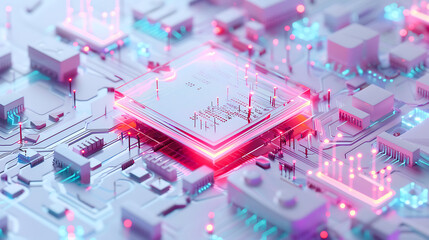 Fototapeta premium circuit and technology