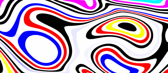 Abstract Pattern colorful marble texture and background. Liquify Swirl rainbow color art. acrylic pours liquid marble surface design.