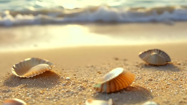 shells on the beach