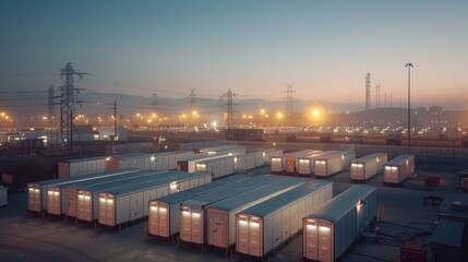 Renewable Energy Storage: Cutting-edge battery systems store energy from renewables, ensuring continuous supply despite weather, boosting sustainability.
