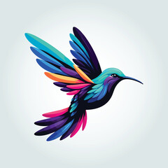 Obraz premium Colorful Sparrow Illustration in Artistic Style