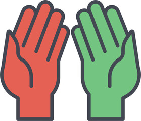 Praying Hands Vector Icon