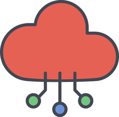 Cloud Computing Vector Icon