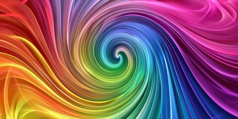 Fototapeta premium Abstract Rainbow Swirl
