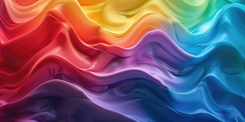 Fototapeta premium Abstract Rainbow Waves