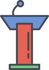 Podium Vector Icon