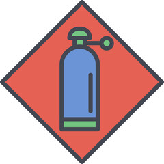 Pressurized Cylinder Vector Icon
