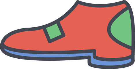 Men's Loafers Vector Icon