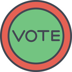 Vote Link Vector Icon