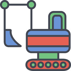 Heavy Machinery Vector Icon