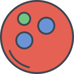 Bowling Ball Vector Icon