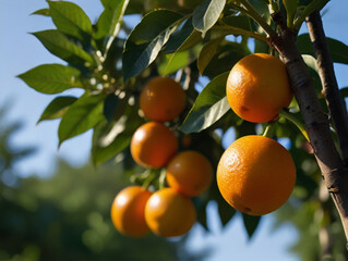 orange tree with fruits