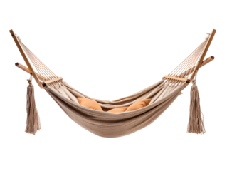 a hammock with tassels