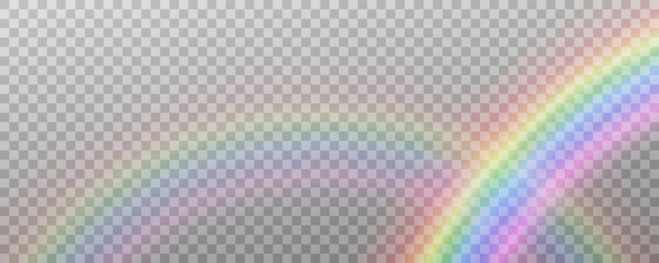 Rainbow icon, rainbow. Raindrops on transparent background. Realistic spectrum rainbow on a transparent background png.	