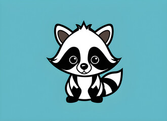 Fototapeta premium raccoon generative ai