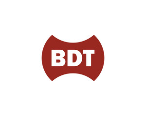 BDT Logo design vector template. BDT Logo design.