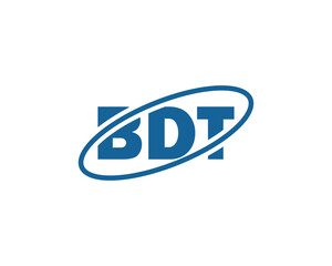 BDT Logo design vector template. BDT Logo design.