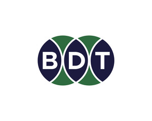 BDT Logo design vector template. BDT Logo design.