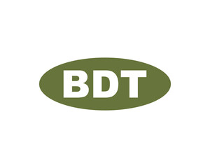 BDT Logo design vector template. BDT Logo design.