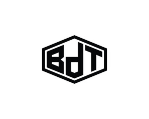 BDT Logo design vector template. BDT Logo design.