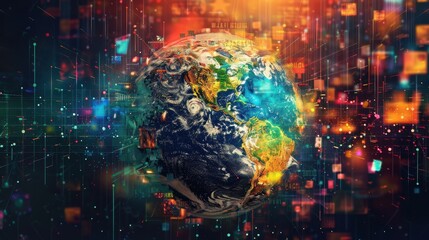 Obraz premium International Day of Universal Access to Information. search for information. information mining.