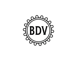 BDV Logo design vector template