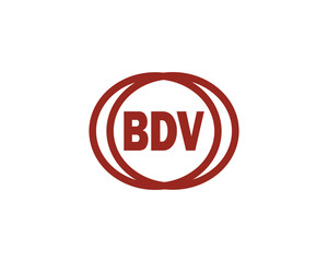 BDV Logo design vector template