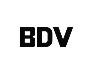 BDV Logo design vector template