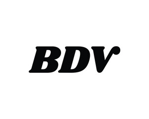 BDV Logo design vector template