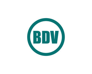 BDV Logo design vector template