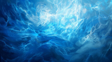 Fototapeta premium Abstract Blue Background, Generative AI Illustration