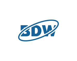 BDW logo design vector template BDW logo design.