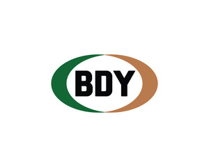 BDY Logo design vector template. BDY logo design.