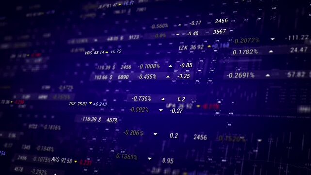 Stock market investment forex trading chart, index data pattern