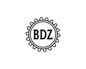 BDZ logo design vector template. BDZ logo design.