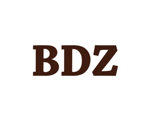 BDZ logo design vector template. BDZ logo design.