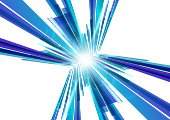 青のデジタルサイバーライン背景