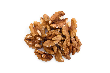 Walnut isolated on white background.