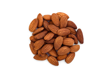 Almond isolated on white background.