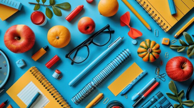 A creatively arranged series of educational templates highlighting innovative learning methods and environments.